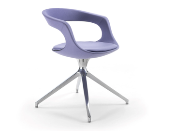 FRENCHKISS - Swivel felt chair by ENRICO PELLIZZONI - view 2